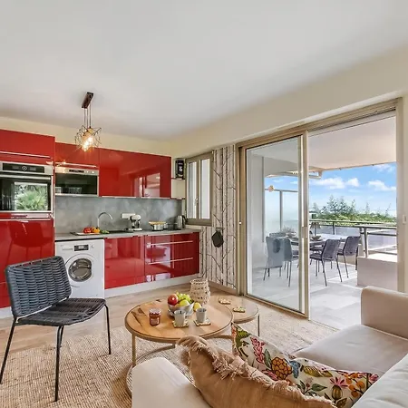 Appartamento Near Beach, Sea View & Garage - Happy Antibes